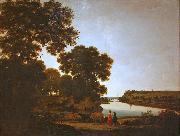 Joris van der Haagen View on the River Meuse France oil painting artist